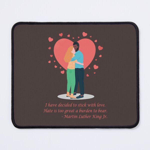 Item preview, Interracial Couple - Couple Hearth - Martin Luther King jr   designed and sold by AAndEdesign.