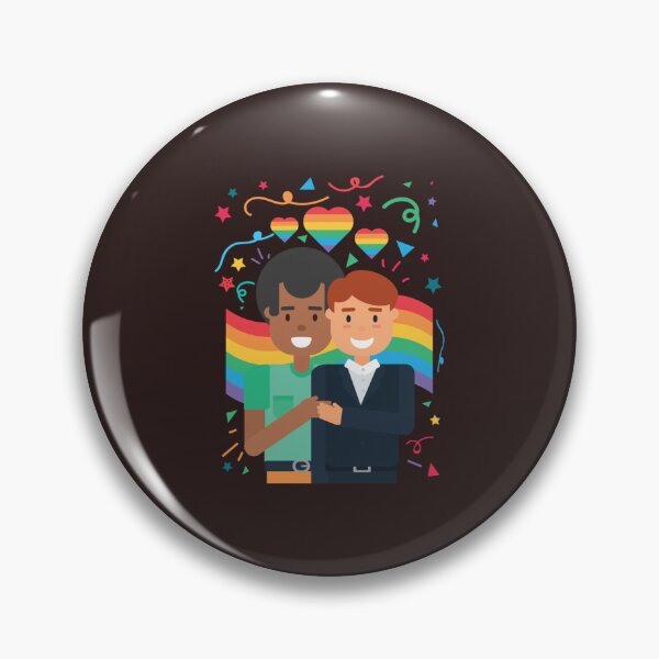Item preview, Interracial Gay Couple   designed and sold by AAndEdesign.