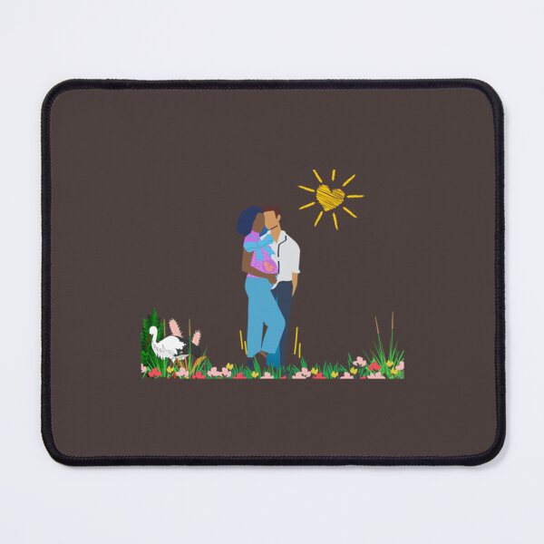 Item preview, Interracial Love Pregnant Couple Illustration Greeting Card designed and sold by AAndEdesign.