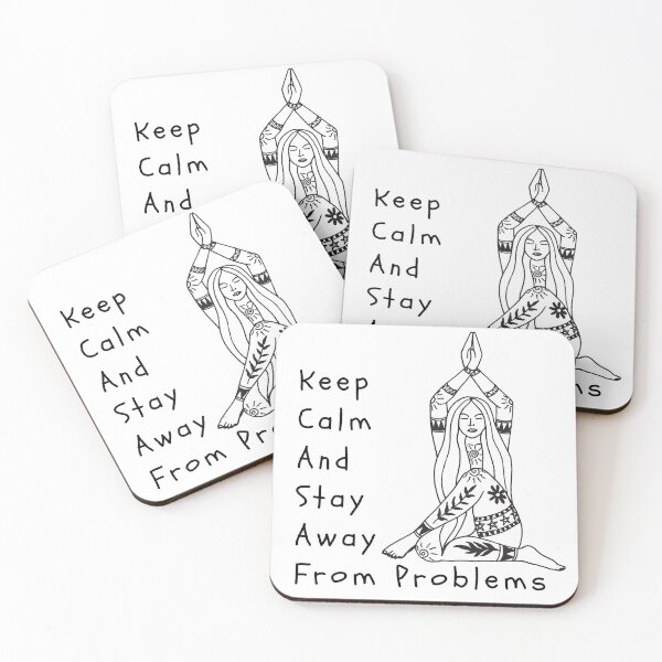 Item preview, Keep Calm And Stay Away From Problems designed and sold by Kerolos Mounir.
