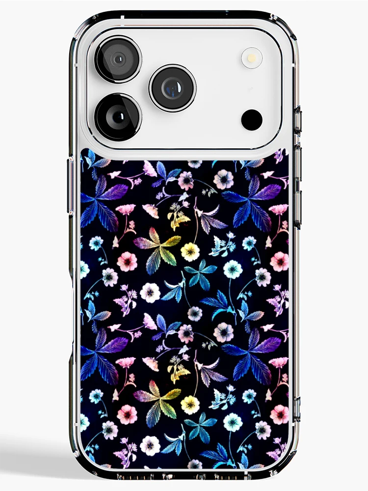 Thumbnail 1 of 5, iPhone Case, Dark Floral Spring Pattern designed and sold by Youpattern.