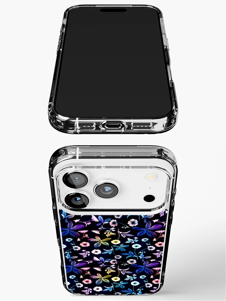 Thumbnail 3 of 5, iPhone Case, Dark Floral Spring Pattern designed and sold by Youpattern.