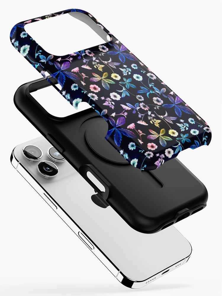 Thumbnail 2 of 4, iPhone Case, Dark Floral Spring Pattern designed and sold by Youpattern.