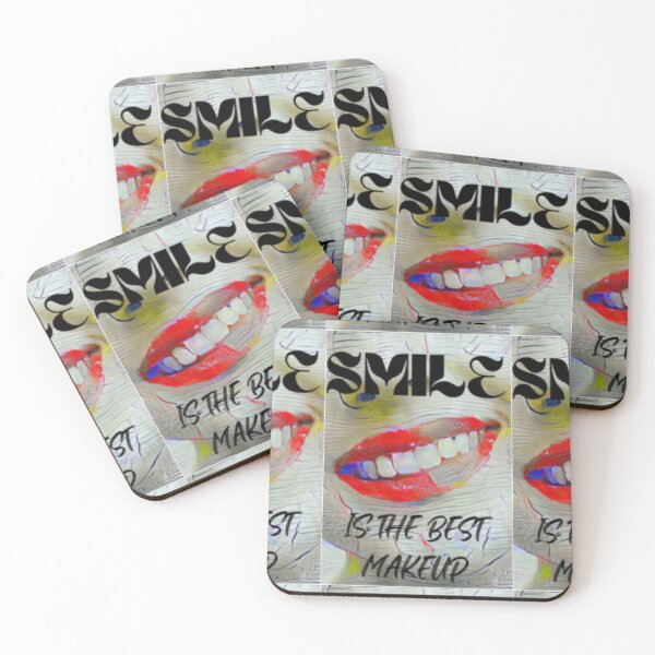 Item preview, Smile is the best make up with black wording shown teeth designed and sold by Bekindtome.