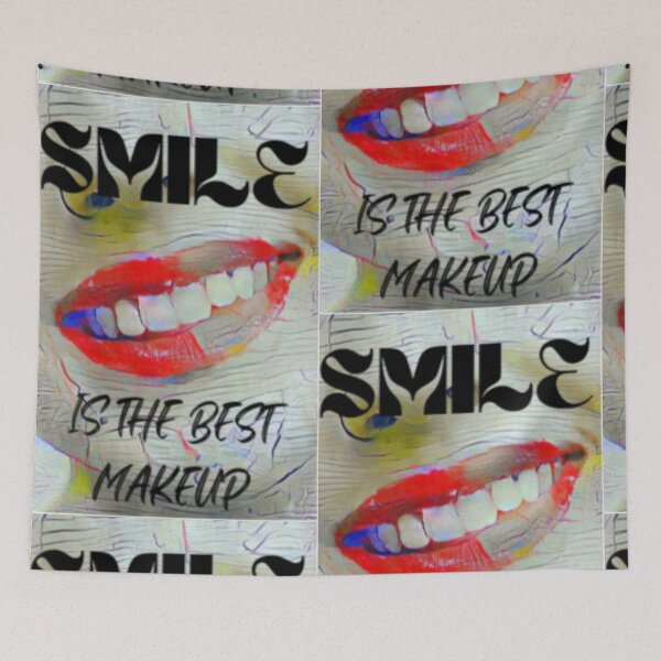 Item preview, Smile is the best make up with black wording shown teeth designed and sold by Bekindtome.