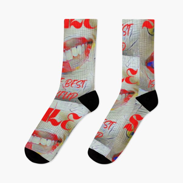Item preview, Smile is the best make up with red wording shown teeth designed and sold by Bekindtome.