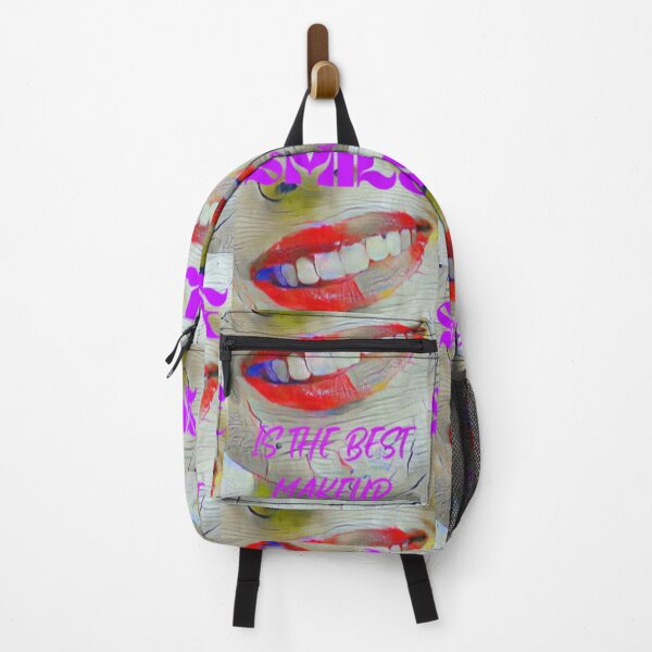 Item preview, Smile is the best make up with purple wording shown teeth designed and sold by Bekindtome.