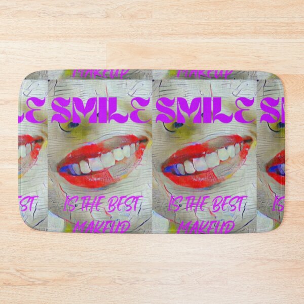 Item preview, Smile is the best make up with purple wording shown teeth designed and sold by Bekindtome.