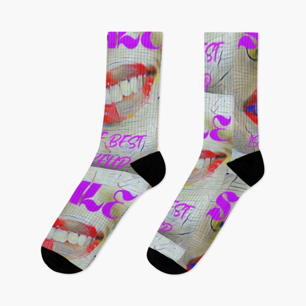 Item preview, Smile is the best make up with purple wording shown teeth designed and sold by Bekindtome.