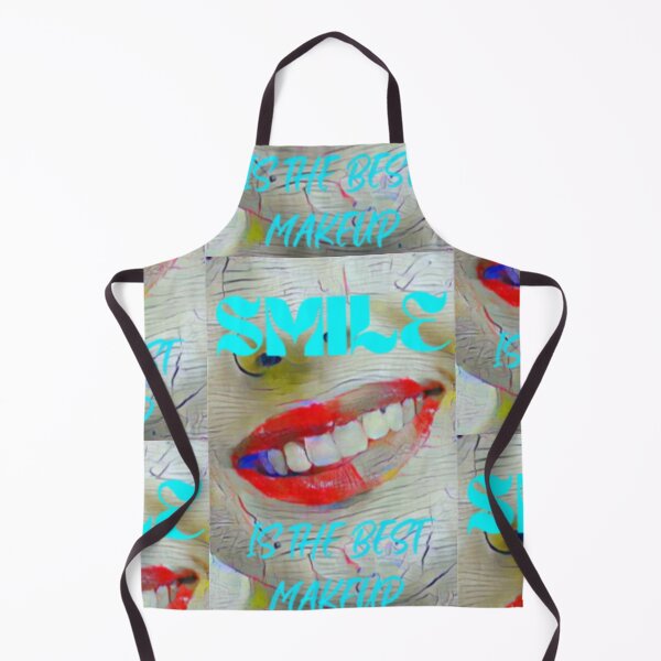 Item preview, Smile is the best make up with cyan wording shown teeth designed and sold by Bekindtome.