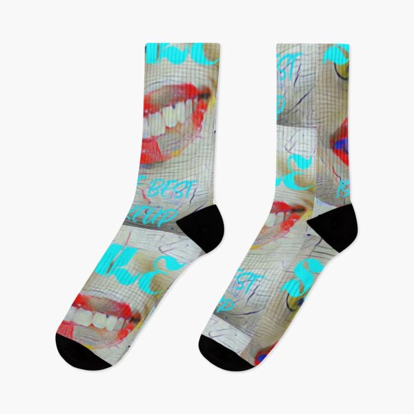 Item preview, Smile is the best make up with cyan wording shown teeth designed and sold by Bekindtome.