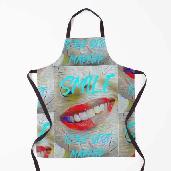 Item preview, Smile is the best make up with cyan slim wording shown teeth designed and sold by Bekindtome.