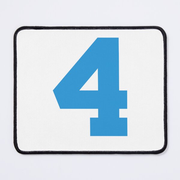 Item preview, Number 4, Blue four, Sports number 4 designed and sold by TheCultStuff.