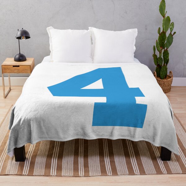 Item preview, Number 4, Blue four, Sports number 4 designed and sold by TheCultStuff.