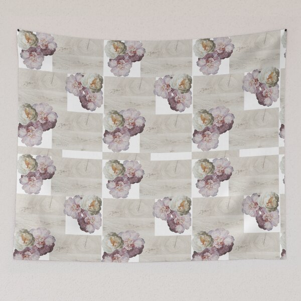 Item preview, Wooden tile flower mozaic designed and sold by GG4YOU BEASTSHOP.