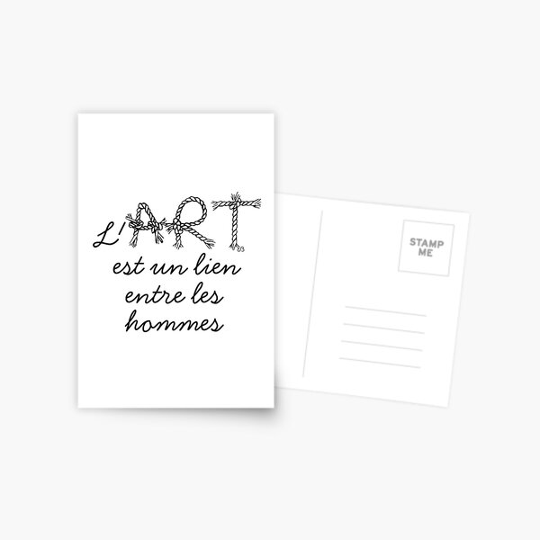 Des mots en partage (1) Carte postale