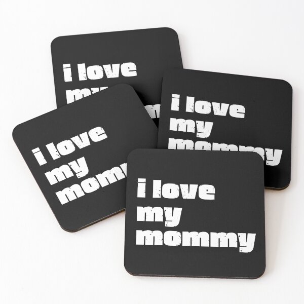 Item preview, Vintage I Love My Mommy White Bold Typography  designed and sold by X-Trends.