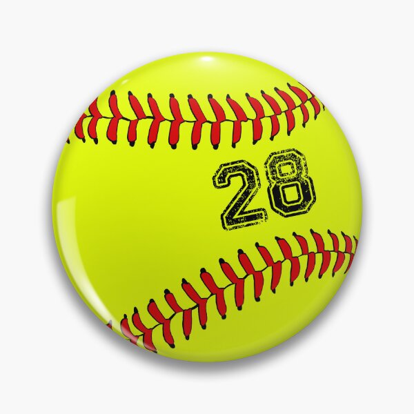 Item preview, Softball ball number 28, twenty eight  designed and sold by TheCultStuff.