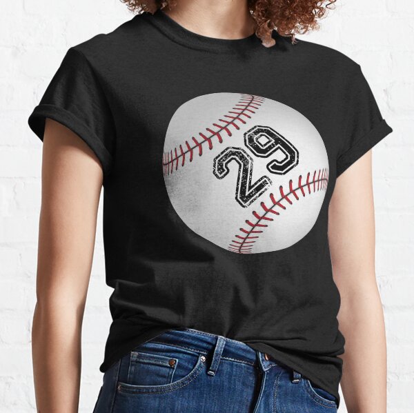 Pelota de béisbol número 29, veintinueve Camiseta clásica