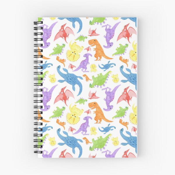 Item preview, Cute colorful dinosaurs pattern designed and sold by Hellosandraart.