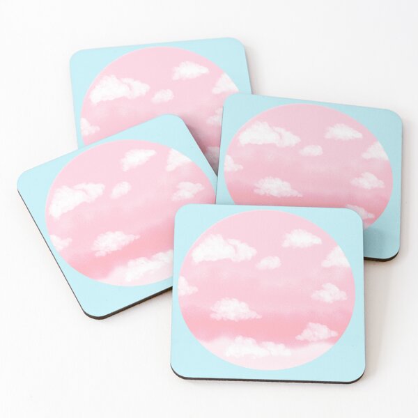Item preview, Aesthetic Watercolor Pastel Pink Sky designed and sold by quinellie.