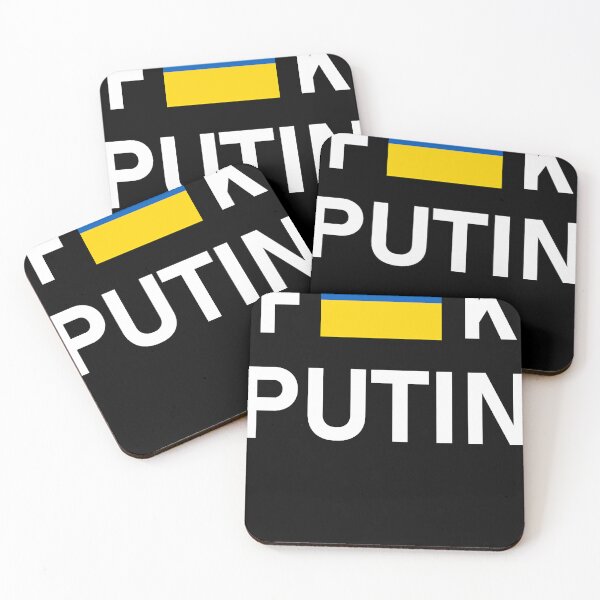 Aperçu de l'œuvre J'emmerde Vladimir Poutine avec le drapeau ukrainien créée et vendue par annaliesebu.