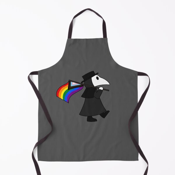 Item preview, Plague doctor with LGBTQ+ flag designed and sold by DoesArtAndStuff.