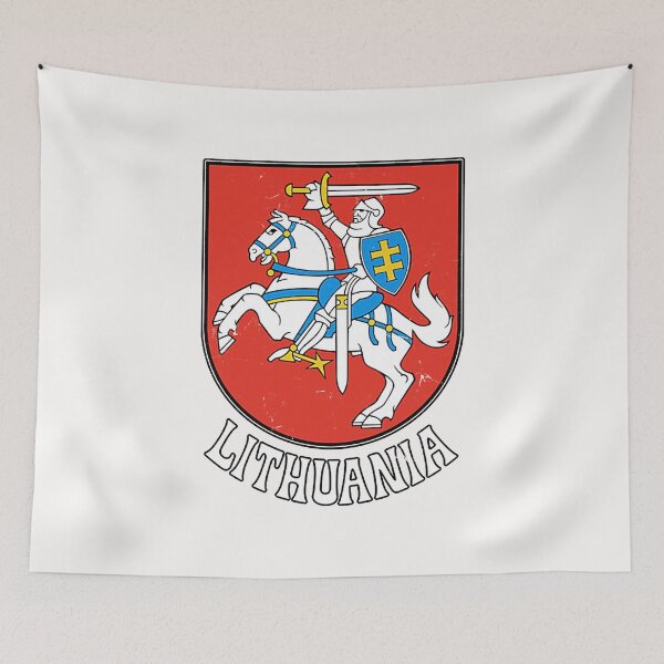 Item preview, Lithuania - Vintage Distressed Style Flag Design designed and sold by Jannuande.