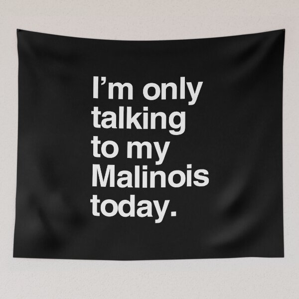 Item preview, I'm Only Talking To My Belgian Malinois designed and sold by More Cute Dogs.
