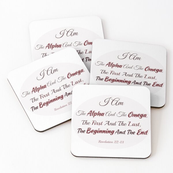 Item preview, Revelation 22 verse 13 english bible verse round christian designed and sold by samshopindia.