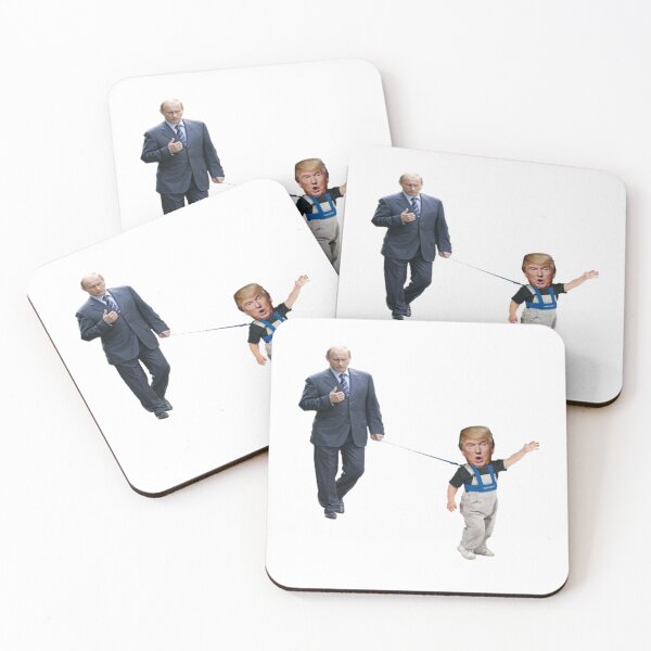 Item preview, Little Trump On Leash with Putin Never Trump designed and sold by PhoebeWong.