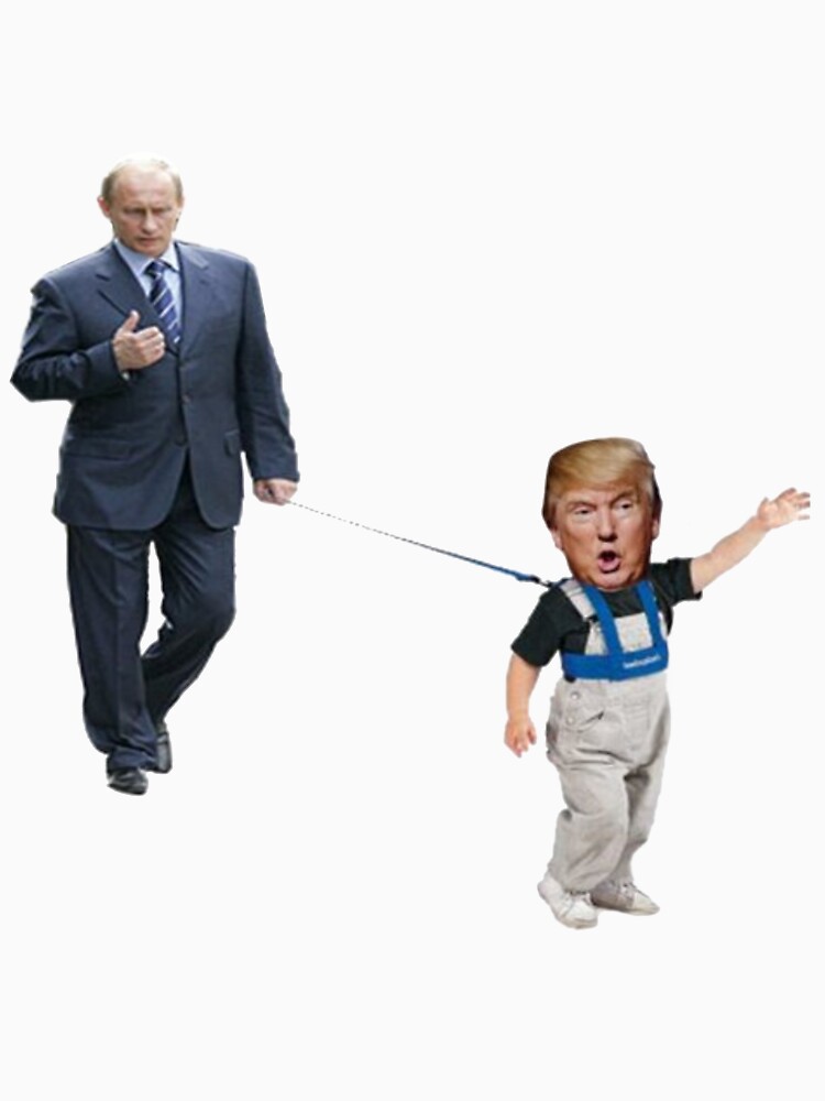 Thumbnail 7 von 7, Classic T-Shirt, Little Trump an der Leine mit Putin Never Trump designt und verkauft von PhoebeWong.