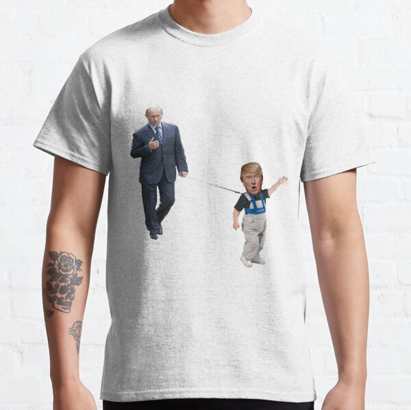 Item preview, Little Trump On Leash with Putin Never Trump designed and sold by PhoebeWong.