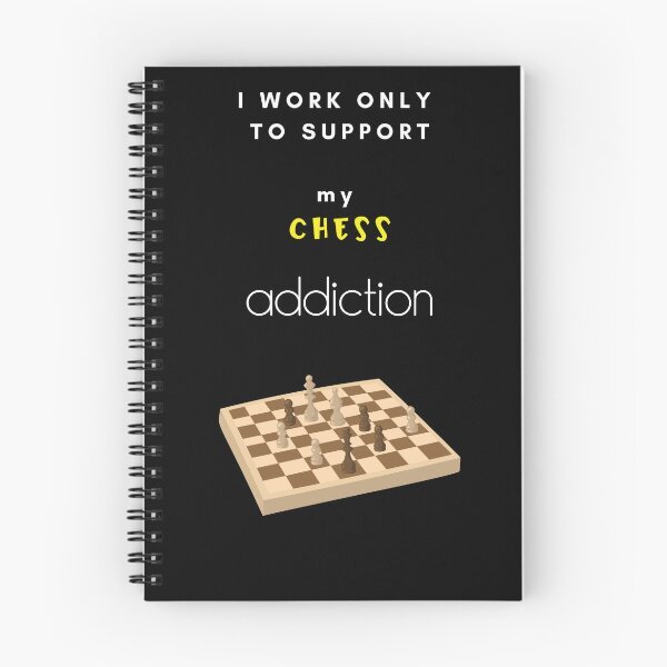 Artikelvorschau, I work only to support my chess addiction entworfen und verkauft von FleurDeTango.