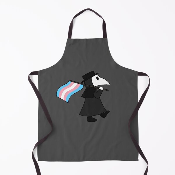 Item preview, Plague doctor with transgender flag designed and sold by DoesArtAndStuff.