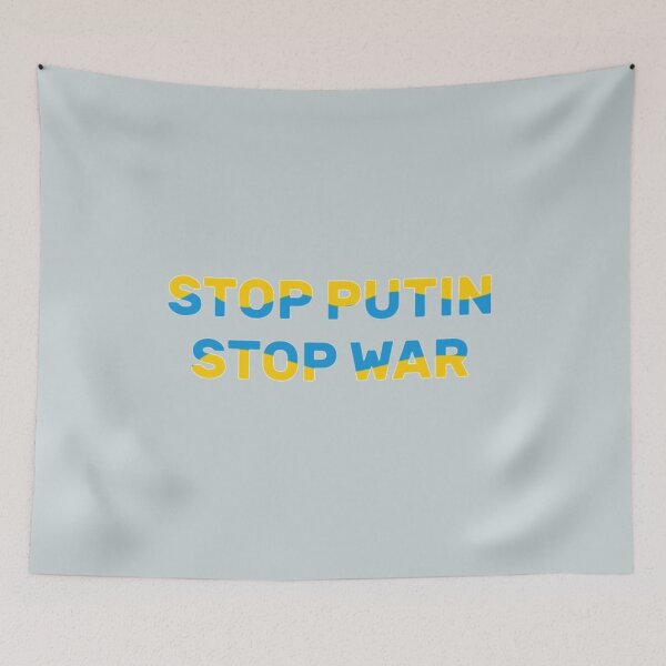 Item preview, Stop putin Stop War yellow designed and sold by PhoebeWong.