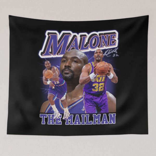 Item preview, KARL MALONE The Mail Man Basketball Legend Signature Vintage Retro 80s 90s Bootleg Rap Style designed and sold by Lea Schiller ⭐⭐⭐⭐⭐(216).