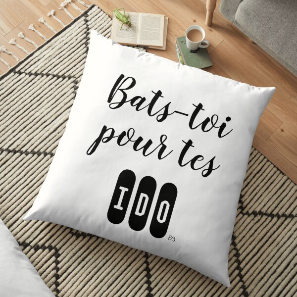 Des mots en partage (2) Coussin de sol