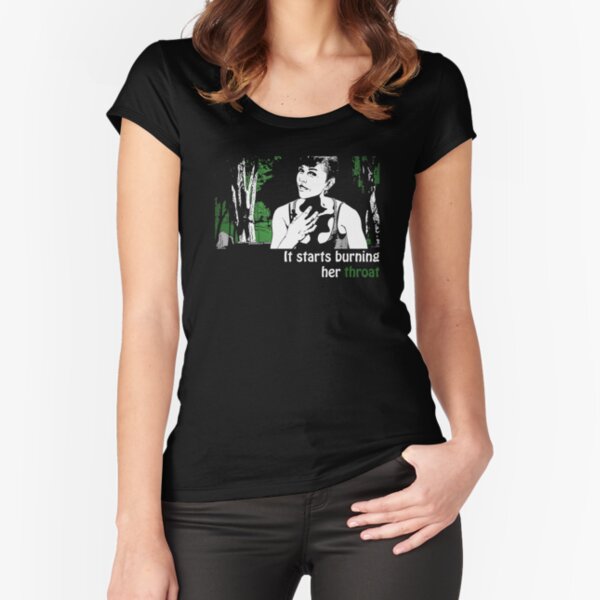 Burning Her Throat Fitted Scoop T-Shirt