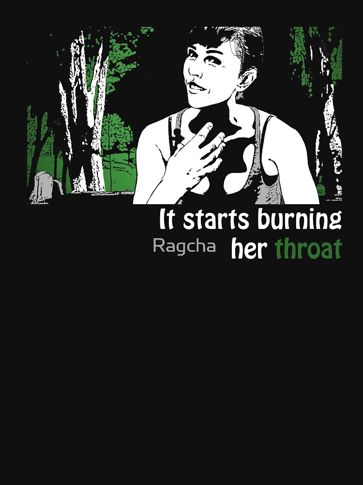 Thumbnail 3 of 3, Fitted Scoop T-Shirt, Burning Her Throat designed and sold by Ragcha.