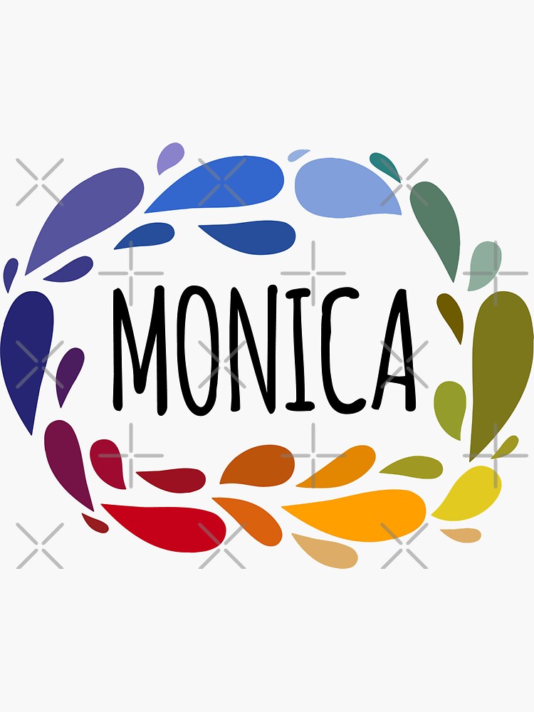 Monica Calligraphy Female Name Vector Illustration Stock Vector (Royalty  Free) 2143017995