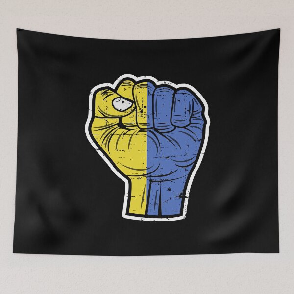 Item preview, Ukraine Fist Vintage Distressed designed and sold by w1ckerman.