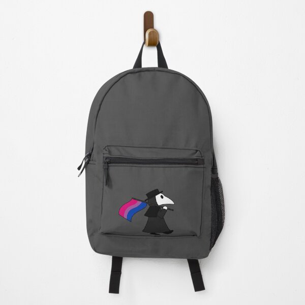 Item preview, Plague doctor with bisexual flag designed and sold by DoesArtAndStuff.