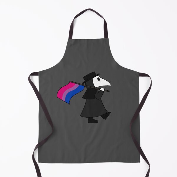 Item preview, Plague doctor with bisexual flag designed and sold by DoesArtAndStuff.