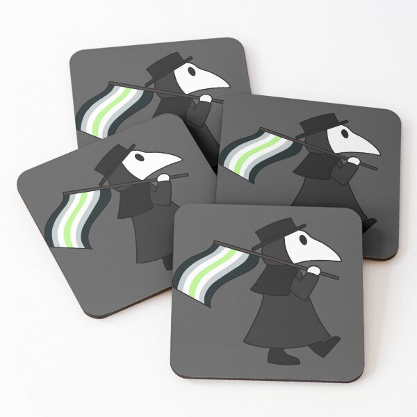 Item preview, Plague doctor with agender flag designed and sold by DoesArtAndStuff.