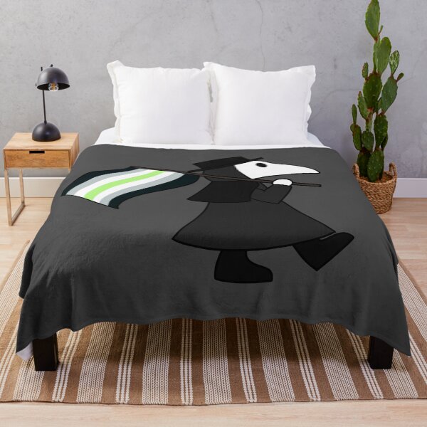 Item preview, Plague doctor with agender flag designed and sold by DoesArtAndStuff.