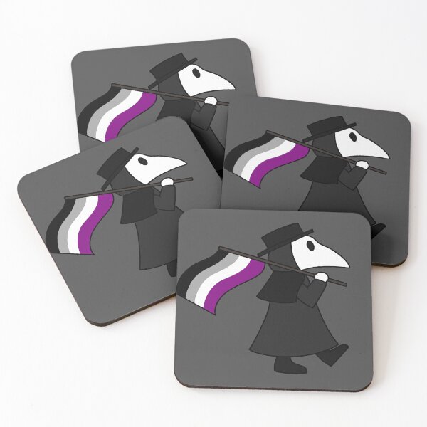 Item preview, Plague doctor with asexual flag designed and sold by DoesArtAndStuff.