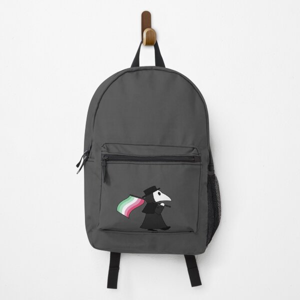 Item preview, Plague doctor with abrosexual flag designed and sold by DoesArtAndStuff.