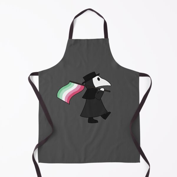 Item preview, Plague doctor with abrosexual flag designed and sold by DoesArtAndStuff.