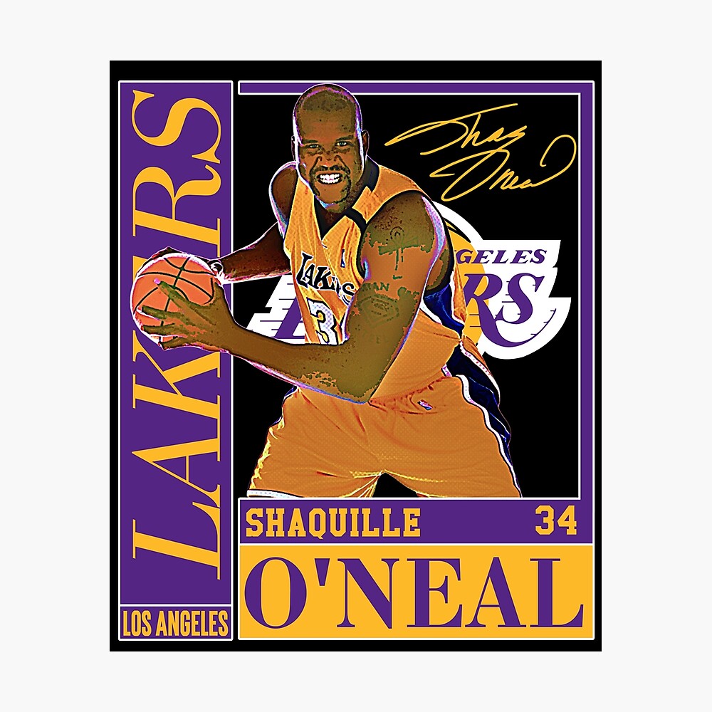 Vintage Shaquille O'Neal Los Angeles Lakers Graphic T Shirt 90s